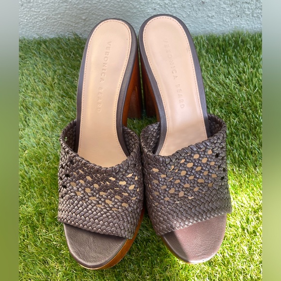 Veronica Beard | Guadalupe Platform Sandal | Size 8 | Brown - Picture 8 of 13